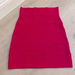 BCBG Red Bandage Skirt